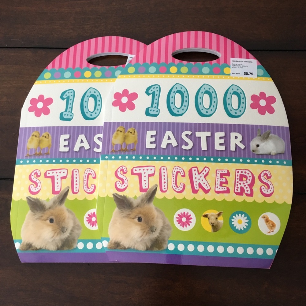 Lot of 2 Easter Sticker Activity Books NWT